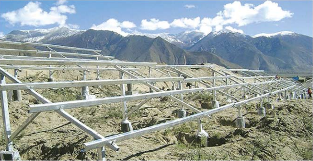 丘陵地区支架系统